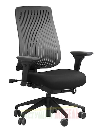 Стул-кресло COMF-PRO TRULY/абсолютно черный/ без подголовника