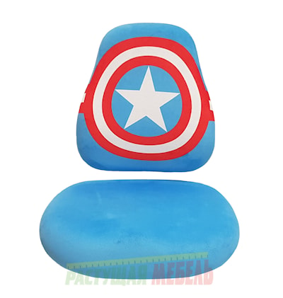 Комплект чехлов для стула Match принты/Капитан Америка